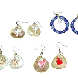 Elegant Mixed Color Earrings Set